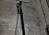 Bathroom renovations - designer shower head with hand held piece
