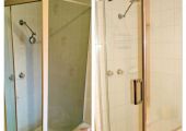 Shower before & after renovation