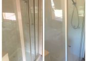 Shower before & after replacement