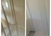 Shower before & after replacement