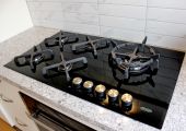 Gas cooktop installation