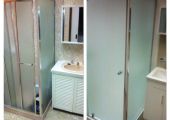 Bathroom before & after